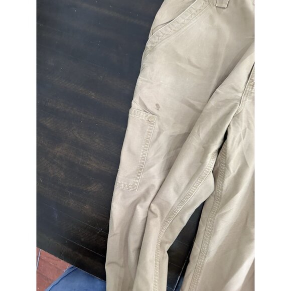 Carhartt Carpenter Pants Men's 38x30 Tan Original Dungaree Fit Beige B151 DKH - Picture 4 of 5
